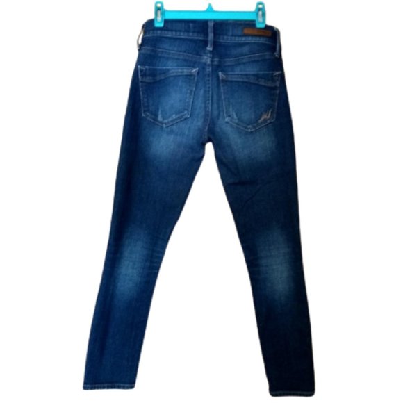 EXPRESS WOMEN’S STRETCH JEANS CROPPED STRAIGHT LEG Size 0 - Picture 2 of 10